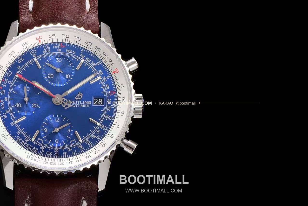 브라이틀링 내비타이머 1 스틸 블랙다이얼 크로노그래프 오토매틱 Breitling Navitimer 1 Steel Black Dial Chronograph Automatic 41mm 4