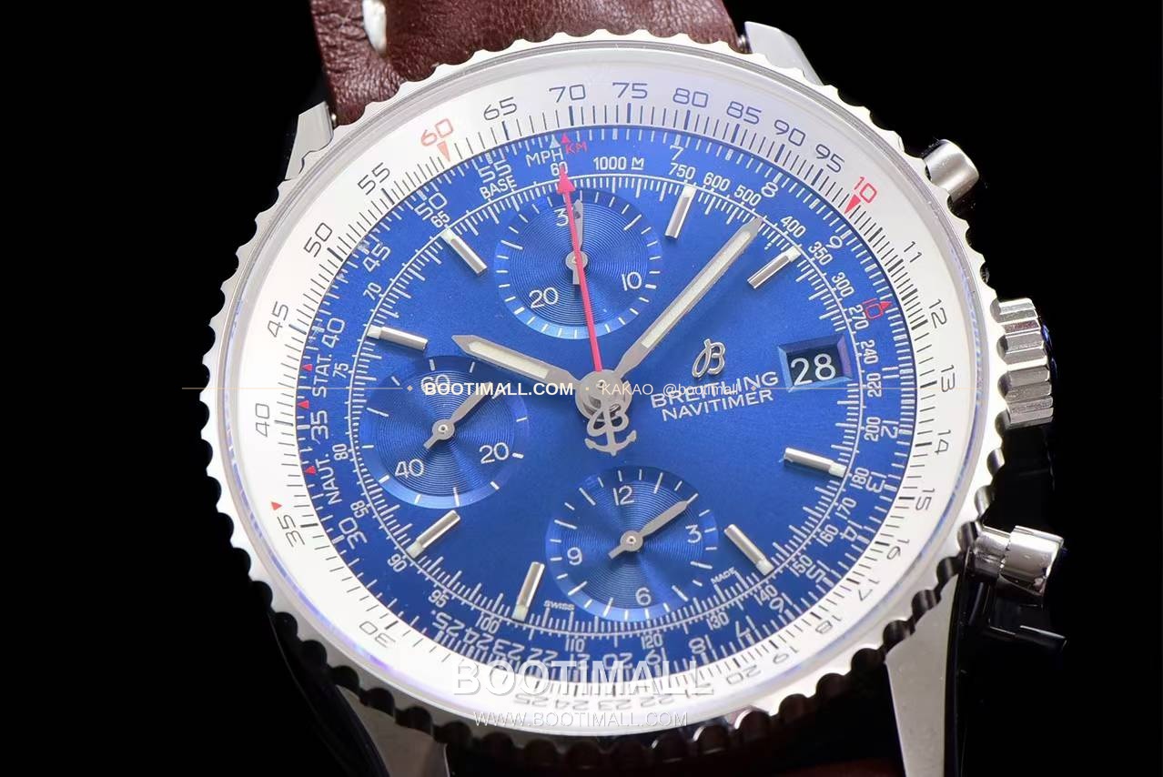 브라이틀링 내비타이머 1 스틸 블랙다이얼 크로노그래프 오토매틱 Breitling Navitimer 1 Steel Black Dial Chronograph Automatic 41mm 5