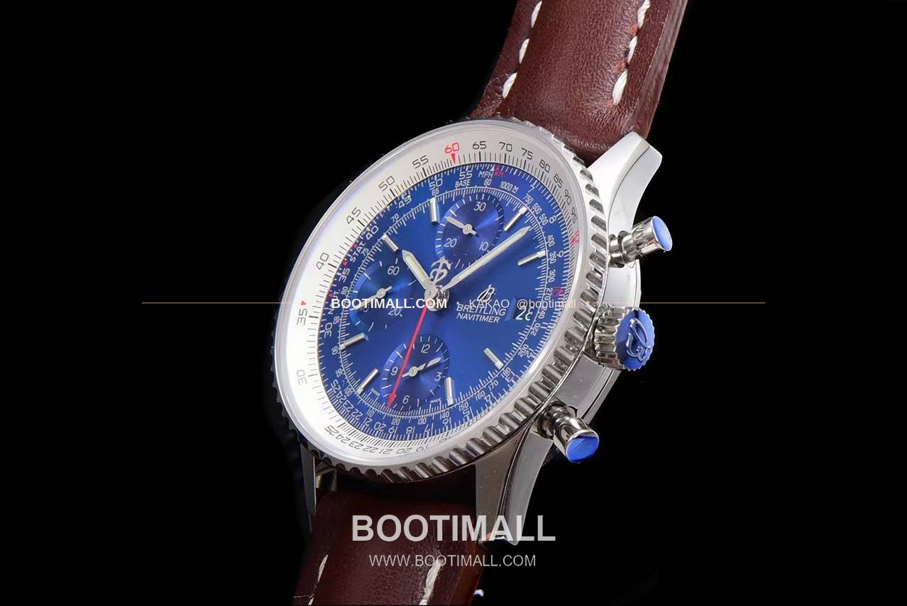 브라이틀링 내비타이머 1 스틸 블랙다이얼 크로노그래프 오토매틱 Breitling Navitimer 1 Steel Black Dial Chronograph Automatic 41mm 6