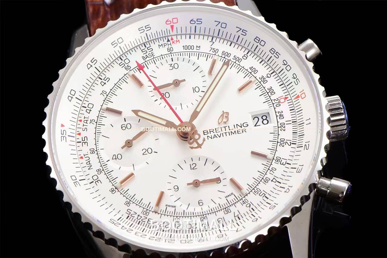 브라이틀링 내비타이머 1 스틸 블랙다이얼 크로노그래프 오토매틱 Breitling Navitimer 1 Steel Black Dial Chronograph Automatic 41mm 5