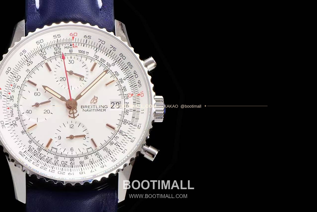 브라이틀링 내비타이머 1 스틸 블랙다이얼 크로노그래프 오토매틱 Breitling Navitimer 1 Steel Black Dial Chronograph Automatic 41mm 4