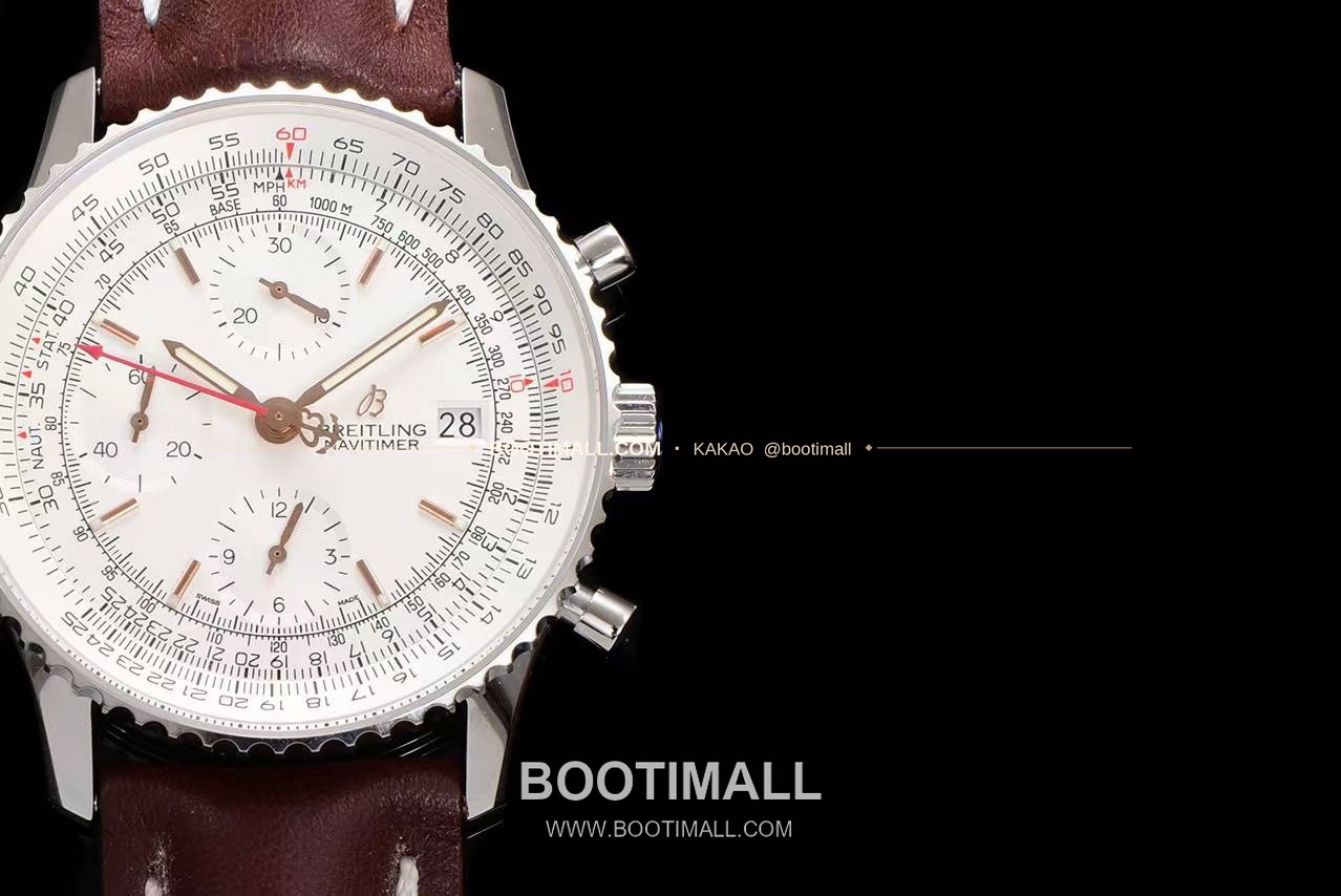 브라이틀링 내비타이머 1 스틸 블랙다이얼 크로노그래프 오토매틱 Breitling Navitimer 1 Steel Black Dial Chronograph Automatic 41mm 4