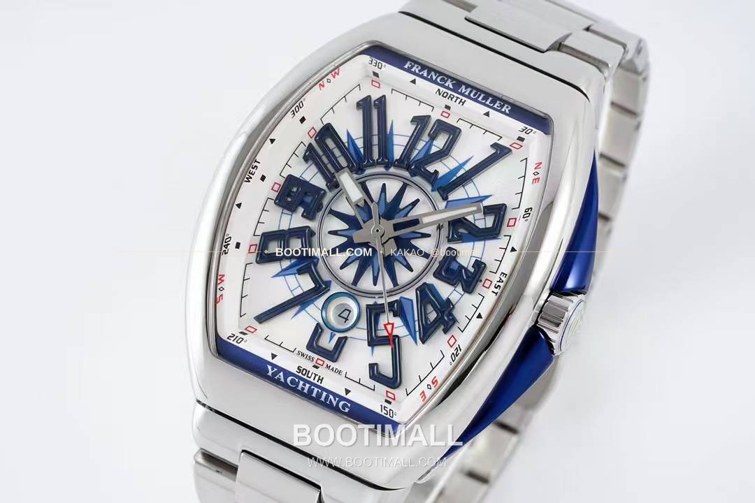 프랭크뮬러 뱅가드 요팅 스틸 블루다이얼 오토매틱 Franck Muller Vanguard Yachting Steel Blue Dial Automatic V45 44x54mm 2