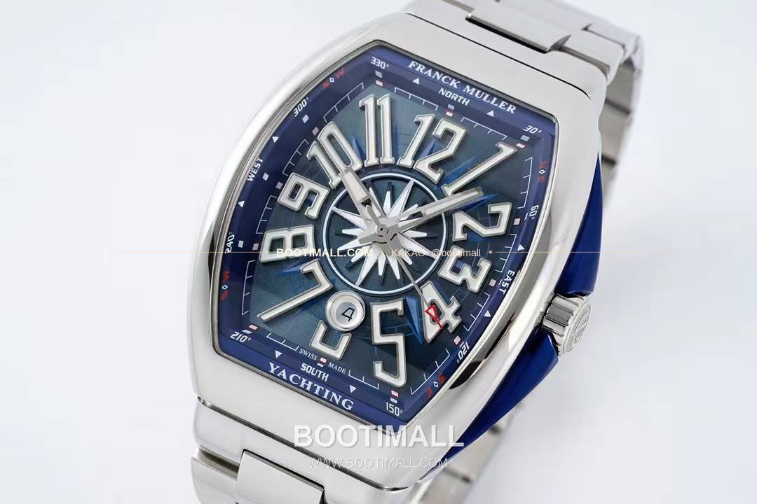 프랭크뮬러 뱅가드 요팅 스틸 블루다이얼 오토매틱 Franck Muller Vanguard Yachting Steel Blue Dial Automatic V45 44x54mm 2