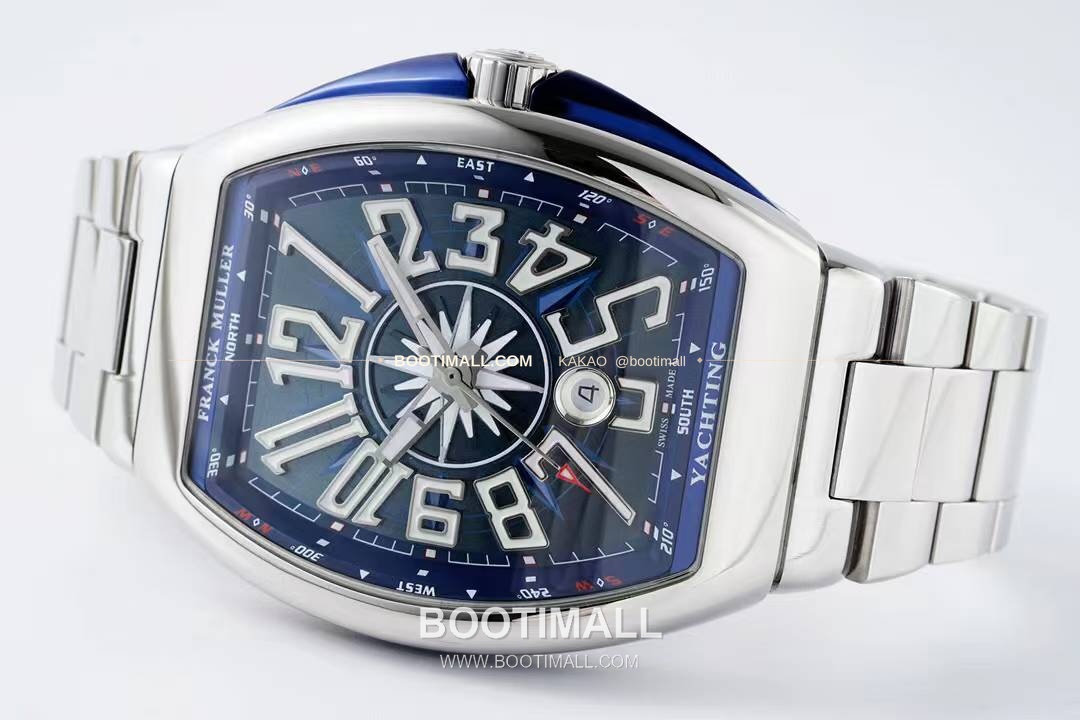 프랭크뮬러 뱅가드 요팅 스틸 블루다이얼 오토매틱 Franck Muller Vanguard Yachting Steel Blue Dial Automatic V45 44x54mm 5