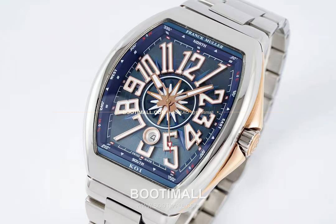프랭크뮬러 뱅가드 요팅 스틸 블루다이얼 오토매틱 Franck Muller Vanguard Yachting Steel Blue Dial Automatic V45 44x54mm 2