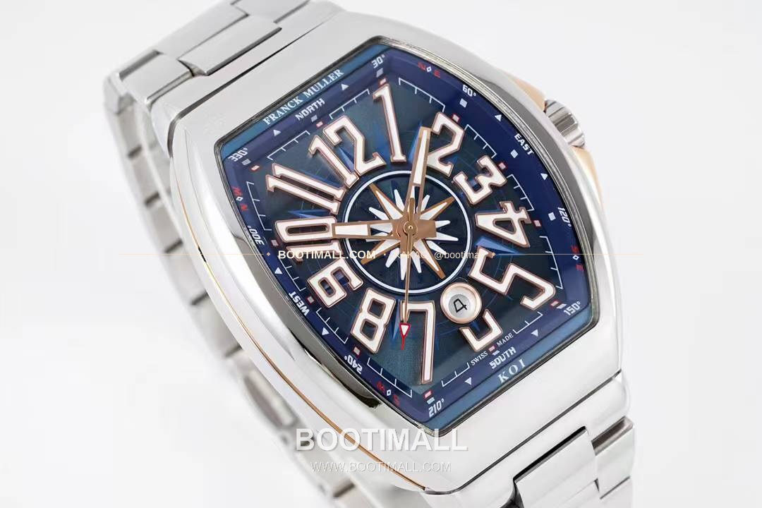 프랭크뮬러 뱅가드 요팅 스틸 블루다이얼 오토매틱 Franck Muller Vanguard Yachting Steel Blue Dial Automatic V45 44x54mm 3