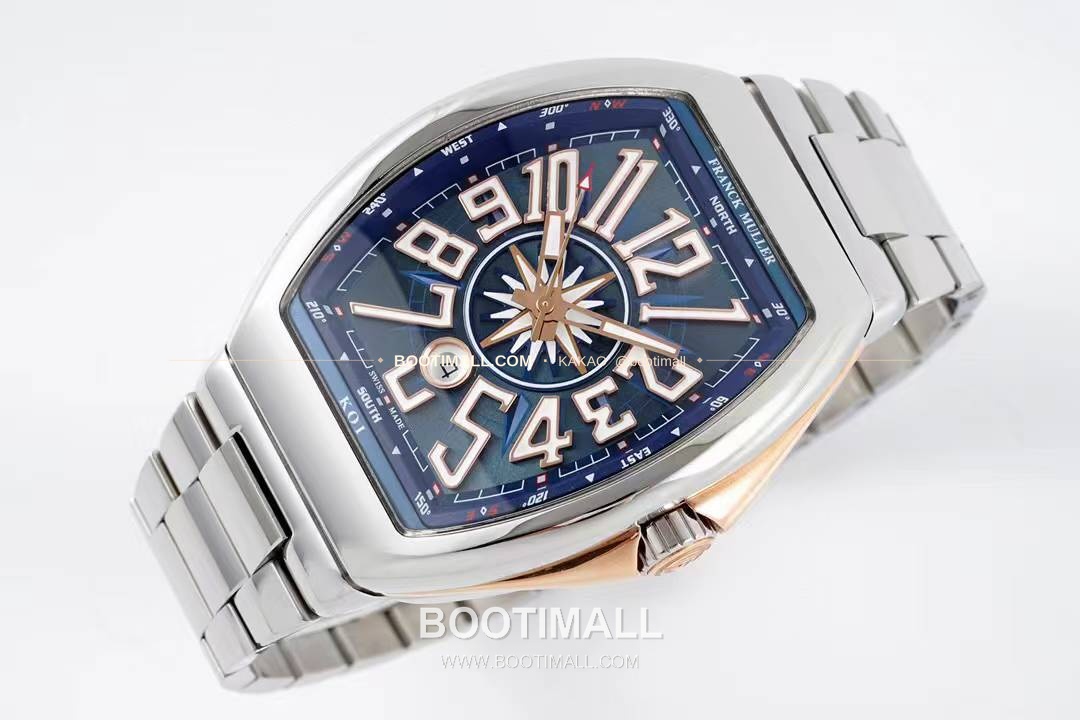 프랭크뮬러 뱅가드 요팅 스틸 블루다이얼 오토매틱 Franck Muller Vanguard Yachting Steel Blue Dial Automatic V45 44x54mm 4