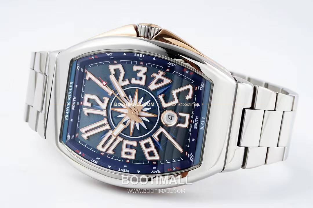 프랭크뮬러 뱅가드 요팅 스틸 블루다이얼 오토매틱 Franck Muller Vanguard Yachting Steel Blue Dial Automatic V45 44x54mm 5