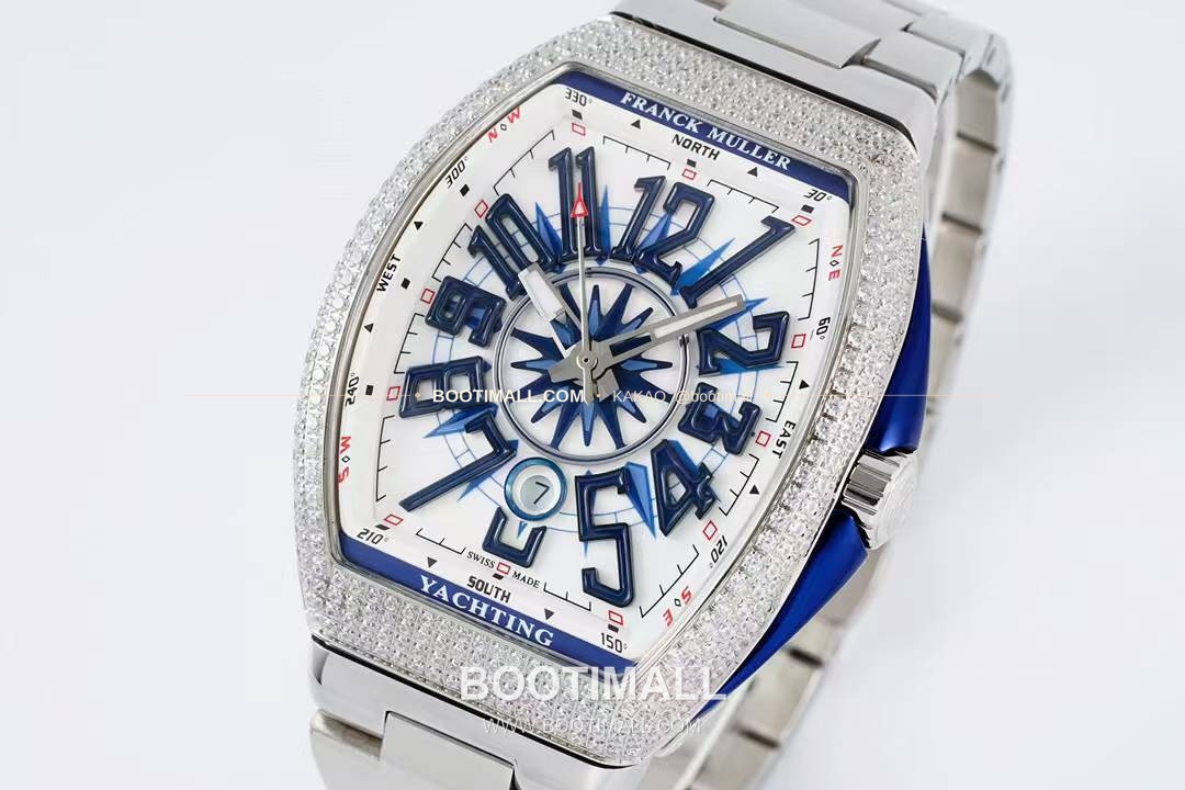 프랭크뮬러 뱅가드 요팅 스틸 블루다이얼 오토매틱 Franck Muller Vanguard Yachting Steel Blue Dial Automatic V45 44x54mm 2