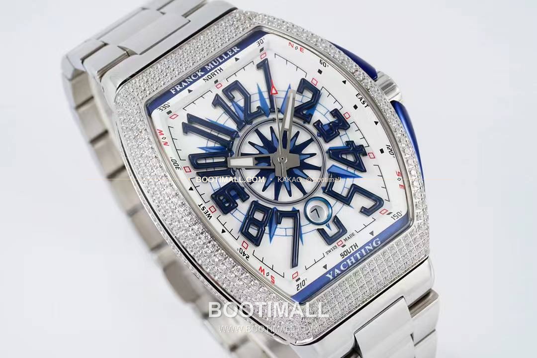프랭크뮬러 뱅가드 요팅 스틸 블루다이얼 오토매틱 Franck Muller Vanguard Yachting Steel Blue Dial Automatic V45 44x54mm 3