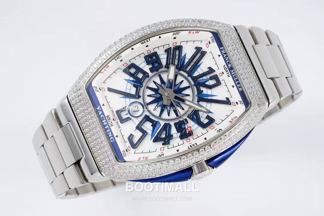 프랭크뮬러 뱅가드 요팅 스틸 블루다이얼 오토매틱 Franck Muller Vanguard Yachting Steel Blue Dial Automatic V45 44x54mm 4