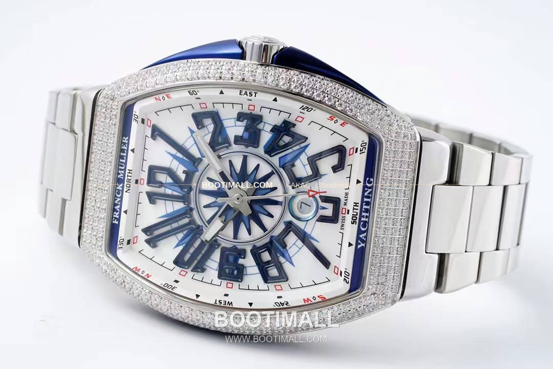 프랭크뮬러 뱅가드 요팅 스틸 블루다이얼 오토매틱 Franck Muller Vanguard Yachting Steel Blue Dial Automatic V45 44x54mm 5