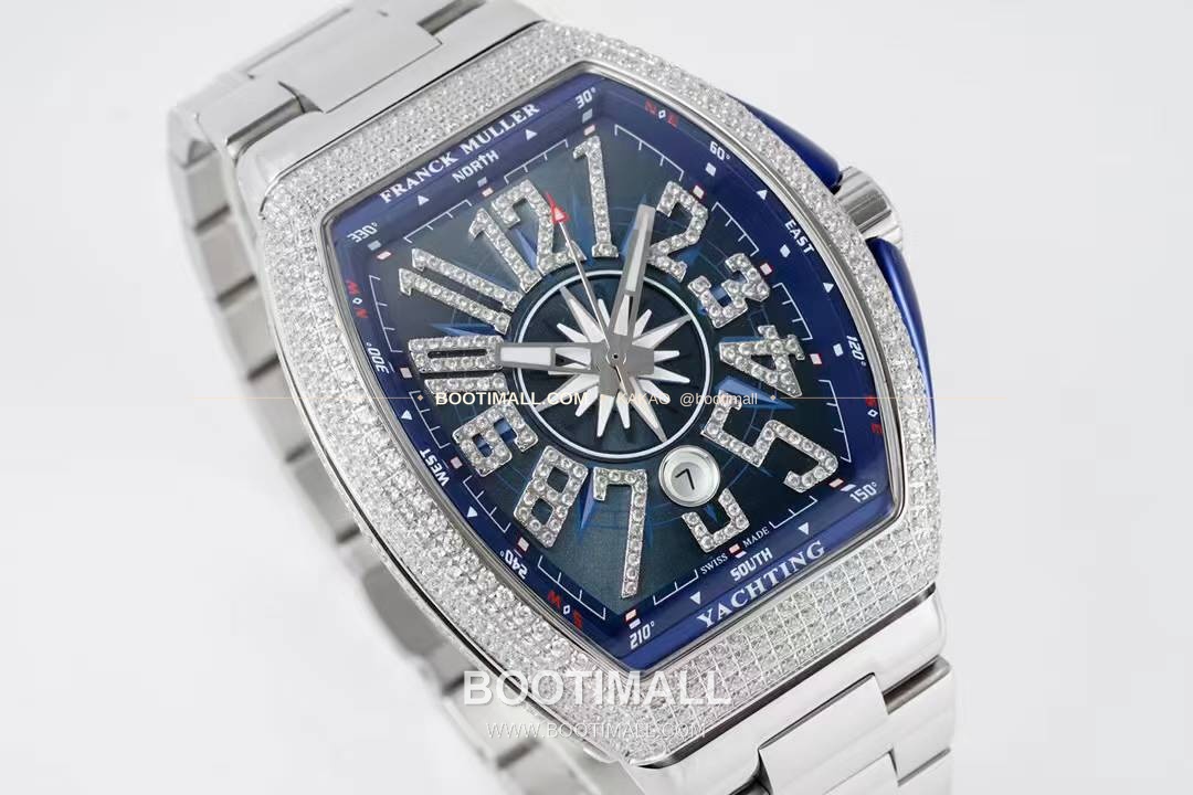 프랭크뮬러 뱅가드 요팅 스틸 블루다이얼 오토매틱 Franck Muller Vanguard Yachting Steel Blue Dial Automatic V45 44x54mm 3