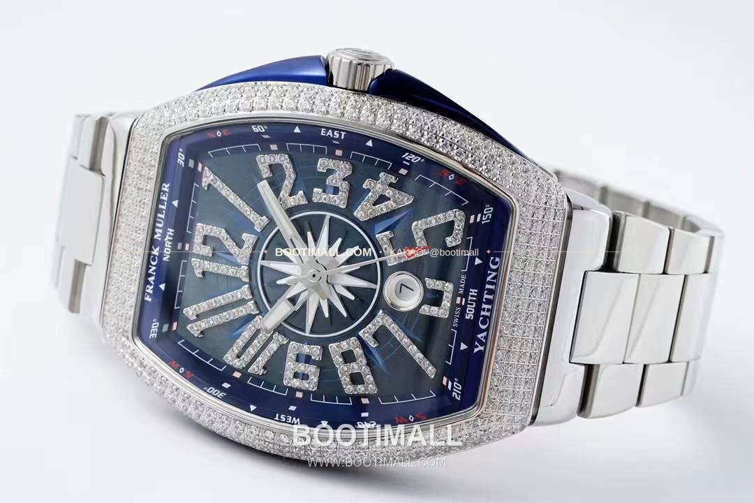 프랭크뮬러 뱅가드 요팅 스틸 블루다이얼 오토매틱 Franck Muller Vanguard Yachting Steel Blue Dial Automatic V45 44x54mm 5