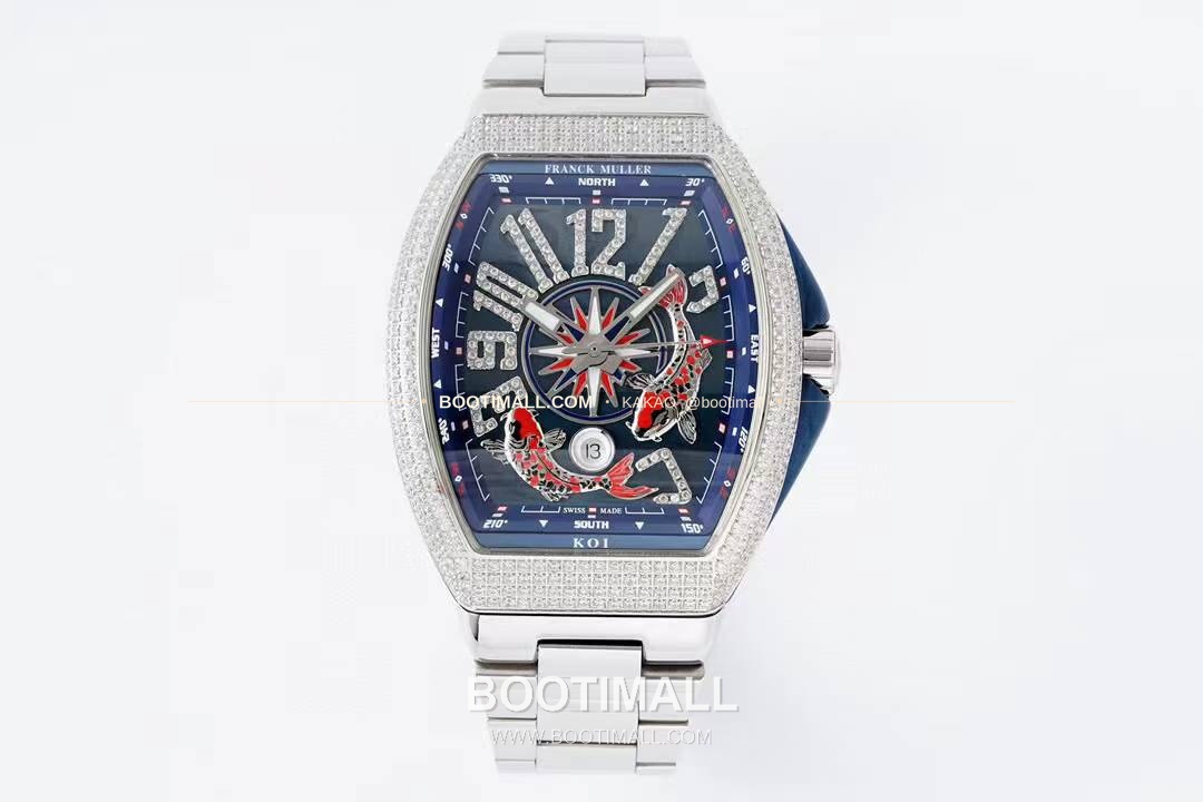프랭크뮬러 뱅가드 요팅 스틸 블루다이얼 오토매틱 Franck Muller Vanguard Yachting Steel Blue Dial Automatic V45 44x54mm 1