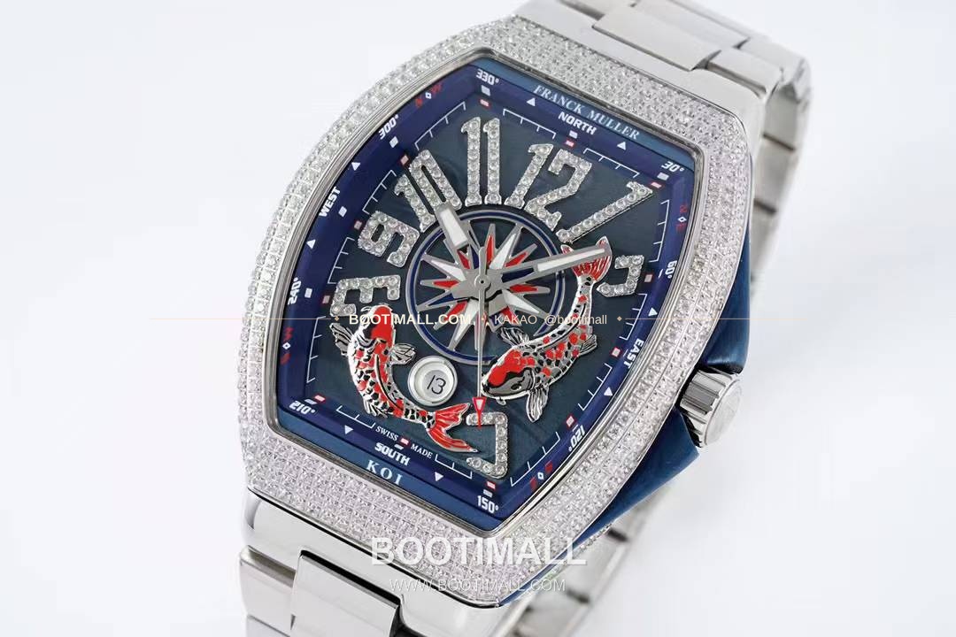 프랭크뮬러 뱅가드 요팅 스틸 블루다이얼 오토매틱 Franck Muller Vanguard Yachting Steel Blue Dial Automatic V45 44x54mm 2