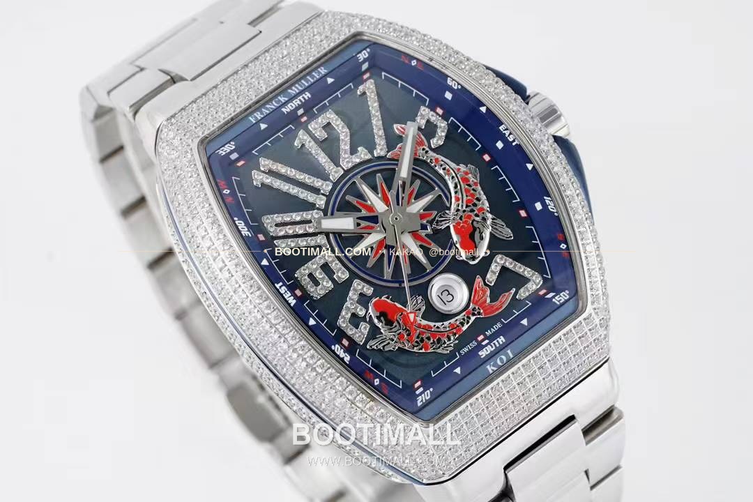 프랭크뮬러 뱅가드 요팅 스틸 블루다이얼 오토매틱 Franck Muller Vanguard Yachting Steel Blue Dial Automatic V45 44x54mm 3