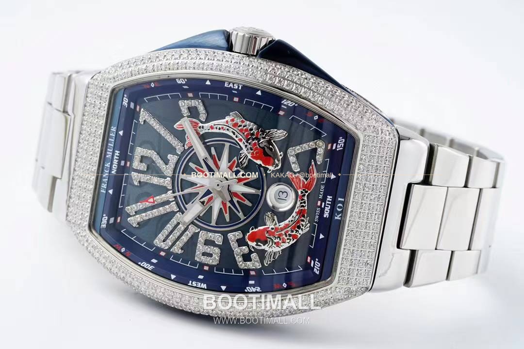 프랭크뮬러 뱅가드 요팅 스틸 블루다이얼 오토매틱 Franck Muller Vanguard Yachting Steel Blue Dial Automatic V45 44x54mm 5