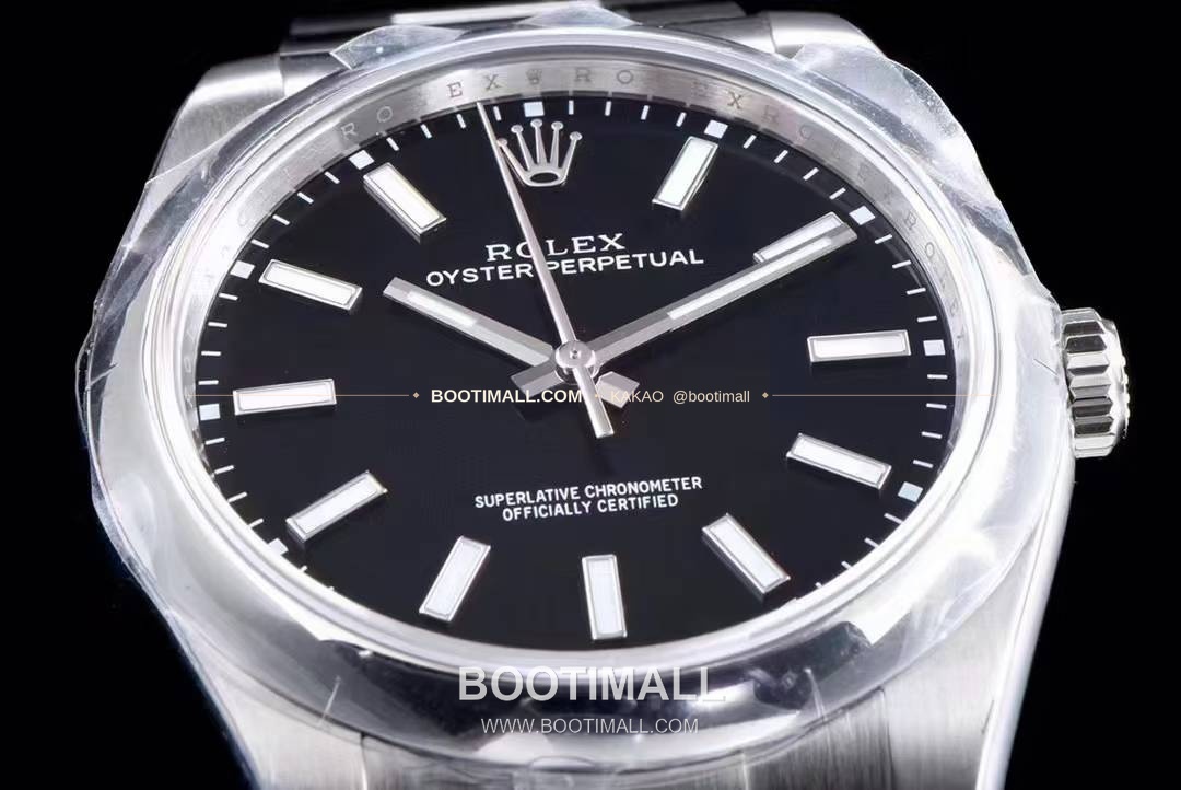 롤렉스 오이스터 퍼페추얼 904L스틸 블루다이얼 오토매틱 Rolex Oyster Perpetual 904L Steel Blue Dial Automatic 114300 39mm 5