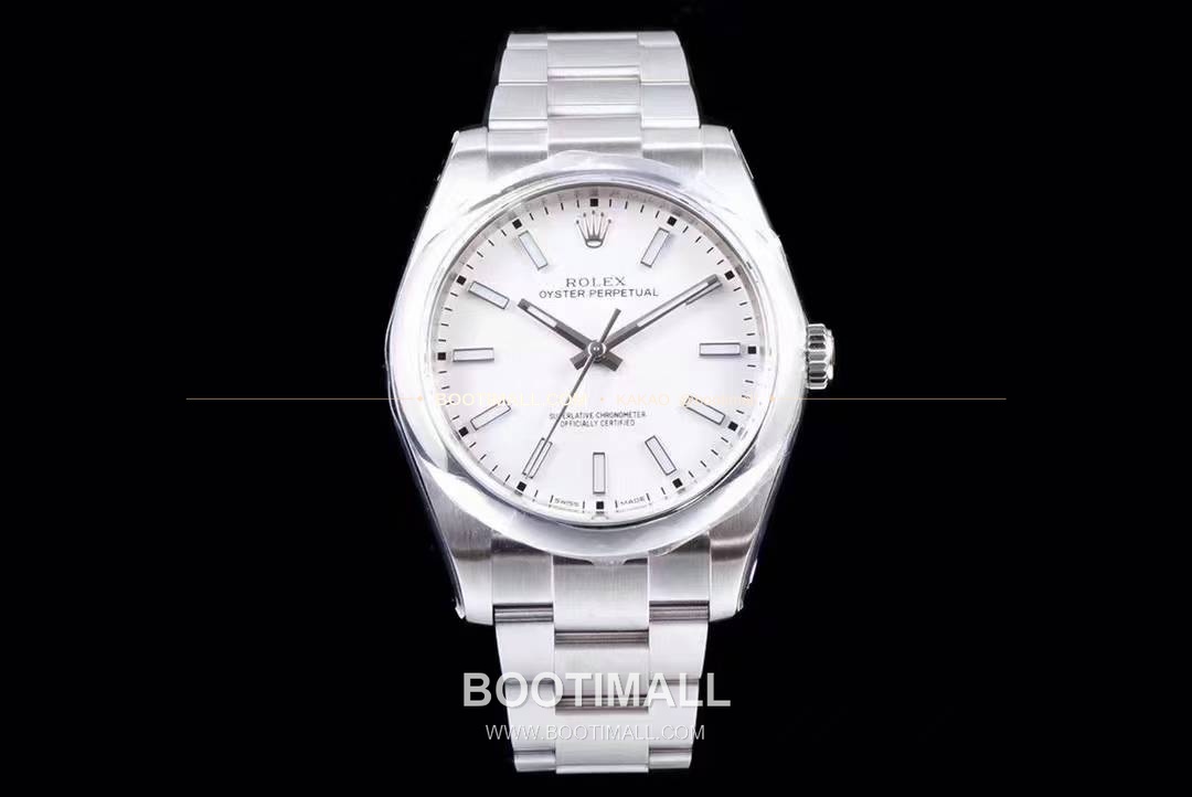 롤렉스 오이스터 퍼페추얼 904L스틸 블루다이얼 오토매틱 Rolex Oyster Perpetual 904L Steel Blue Dial Automatic 114300 39mm 3