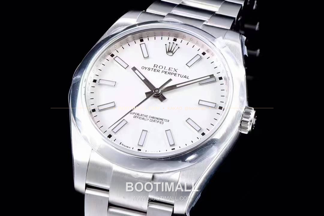 롤렉스 오이스터 퍼페추얼 904L스틸 블루다이얼 오토매틱 Rolex Oyster Perpetual 904L Steel Blue Dial Automatic 114300 39mm 5