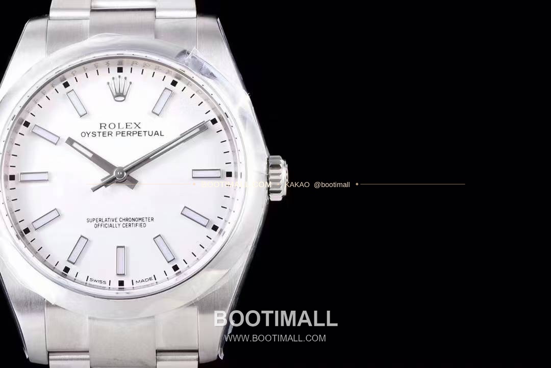 롤렉스 오이스터 퍼페추얼 904L스틸 블루다이얼 오토매틱 Rolex Oyster Perpetual 904L Steel Blue Dial Automatic 114300 39mm 6