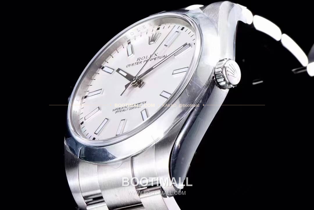 롤렉스 오이스터 퍼페추얼 904L스틸 블루다이얼 오토매틱 Rolex Oyster Perpetual 904L Steel Blue Dial Automatic 114300 39mm 8