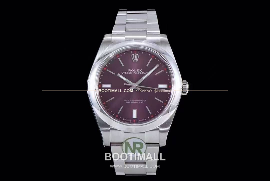 롤렉스 오이스터 퍼페추얼 904L스틸 블루다이얼 오토매틱 Rolex Oyster Perpetual 904L Steel Blue Dial Automatic 114300 39mm 3