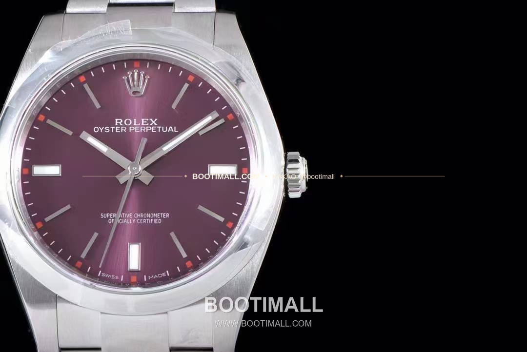 롤렉스 오이스터 퍼페추얼 904L스틸 블루다이얼 오토매틱 Rolex Oyster Perpetual 904L Steel Blue Dial Automatic 114300 39mm 6