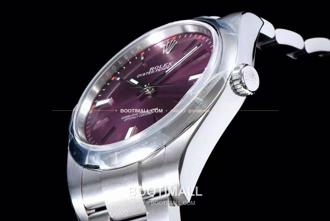 롤렉스 오이스터 퍼페추얼 904L스틸 블루다이얼 오토매틱 Rolex Oyster Perpetual 904L Steel Blue Dial Automatic 114300 39mm 7