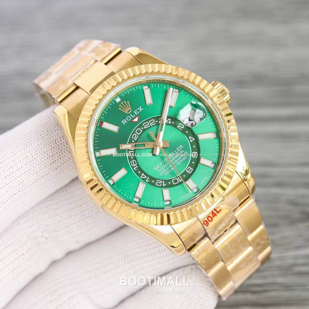 롤렉스 스카이드웰러 904L스틸 블루다이얼 애뉴얼캘린더 듀얼타임 오토매틱 Rolex Sky-Dweller 904L Steel Blue Dial Annual Calendar Dual Time Automatic 42mm 2