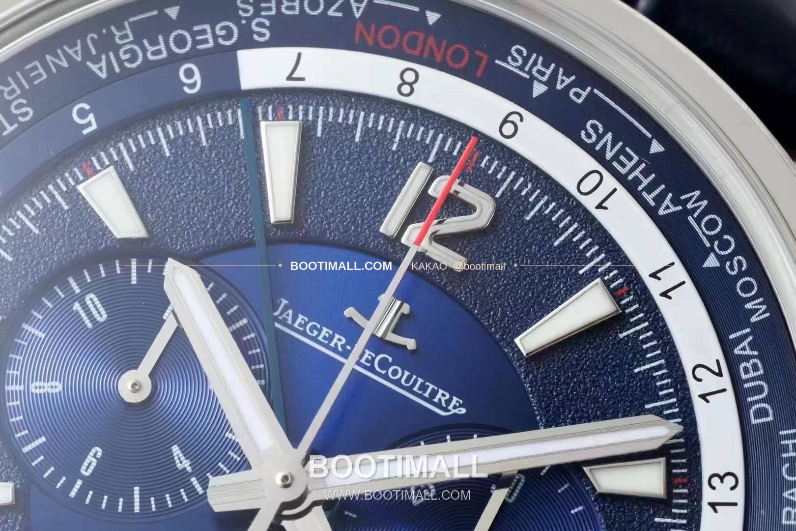 예거르쿨트르 폴라리스 월드타임 크로노그래프 스틸 블루블랙다이얼 오토매틱 Jaeger LeCoultre Polaris World Time Chronograph Steel Blue Black Dial Automatic 44mm 5
