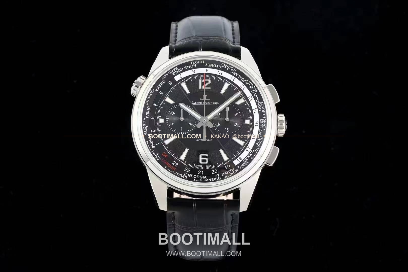 예거르쿨트르 폴라리스 월드타임 크로노그래프 스틸 블루블랙다이얼 오토매틱 Jaeger LeCoultre Polaris World Time Chronograph Steel Blue Black Dial Automatic 44mm 2