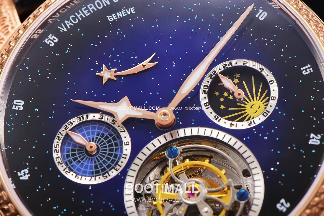 바쉐론콘스탄틴 패트리모니 스틸 블루스카이 투르비옹 파워리저브 오토매틱 Vacheron Constantin Patrimony Steel Blue Sky Tourbillon Power Reserve Automatic 42mm 12