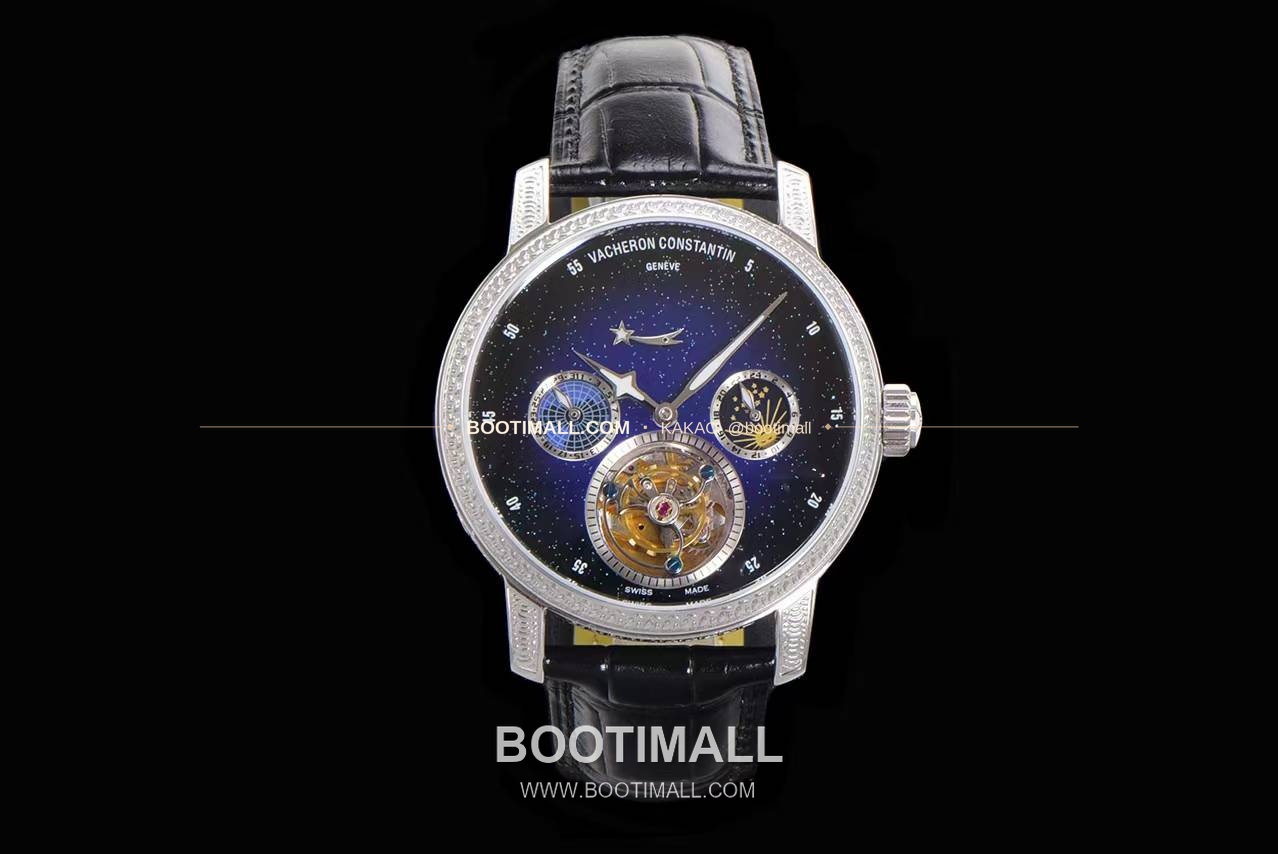 바쉐론콘스탄틴 패트리모니 스틸 블루스카이 투르비옹 파워리저브 오토매틱 Vacheron Constantin Patrimony Steel Blue Sky Tourbillon Power Reserve Automatic 42mm 1