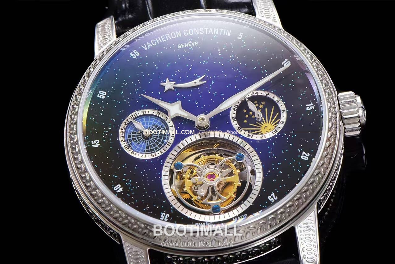 바쉐론콘스탄틴 패트리모니 스틸 블루스카이 투르비옹 파워리저브 오토매틱 Vacheron Constantin Patrimony Steel Blue Sky Tourbillon Power Reserve Automatic 42mm 5