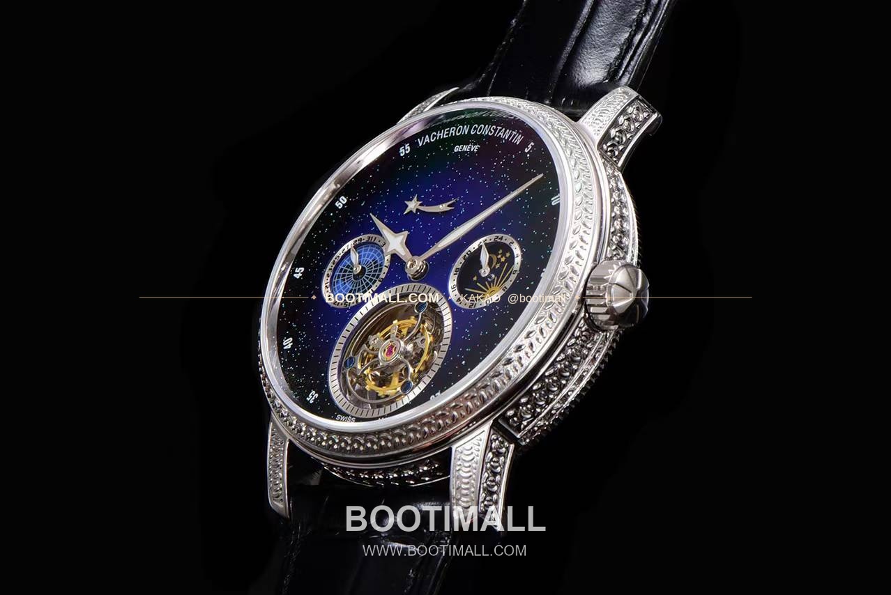 바쉐론콘스탄틴 패트리모니 스틸 블루스카이 투르비옹 파워리저브 오토매틱 Vacheron Constantin Patrimony Steel Blue Sky Tourbillon Power Reserve Automatic 42mm 6