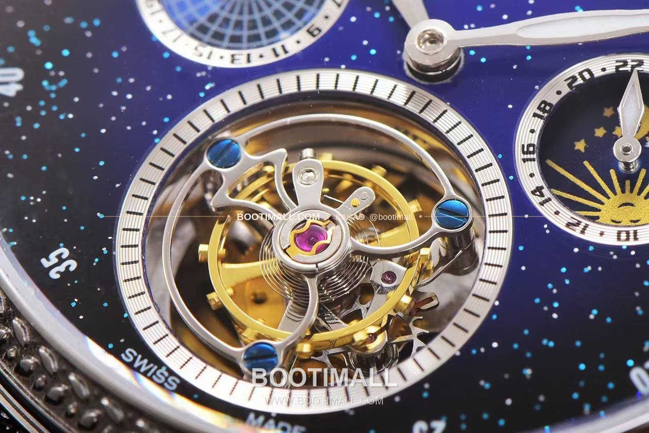 바쉐론콘스탄틴 패트리모니 스틸 블루스카이 투르비옹 파워리저브 오토매틱 Vacheron Constantin Patrimony Steel Blue Sky Tourbillon Power Reserve Automatic 42mm 13