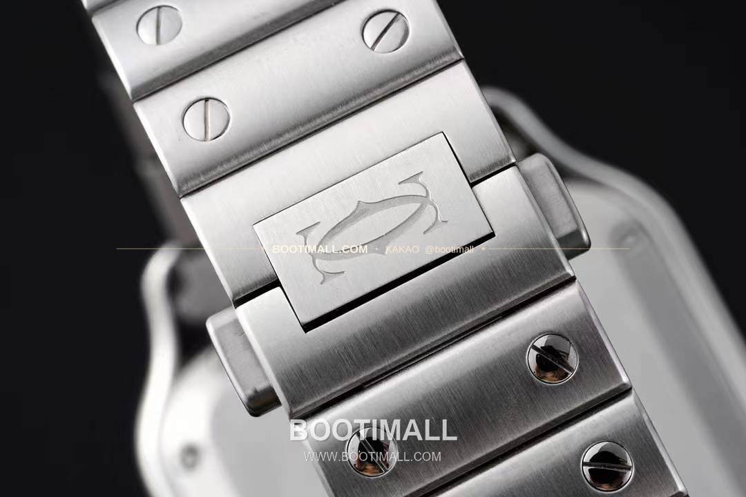 까르띠에 산토스 드 까르띠에 스틸 화이트로만다이얼 오토매틱 Cartier Santos de Cartier Steel White Roman Dial Automatic 35.1mm 8