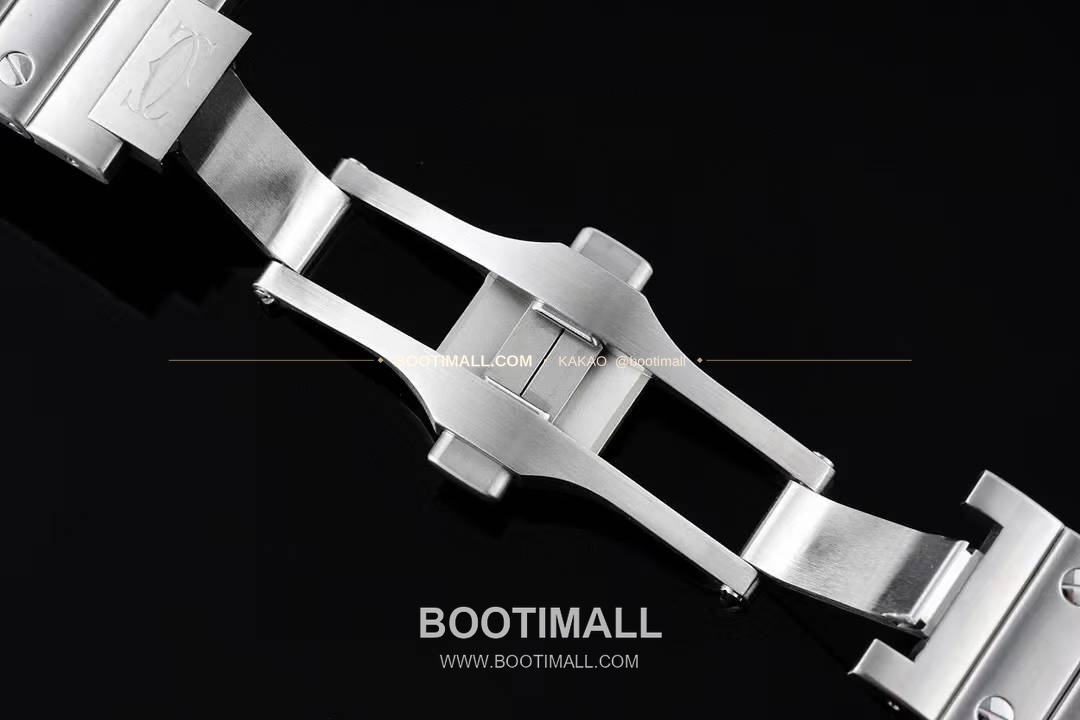 까르띠에 산토스 드 까르띠에 스틸 화이트로만다이얼 오토매틱 Cartier Santos de Cartier Steel White Roman Dial Automatic 35.1mm 9