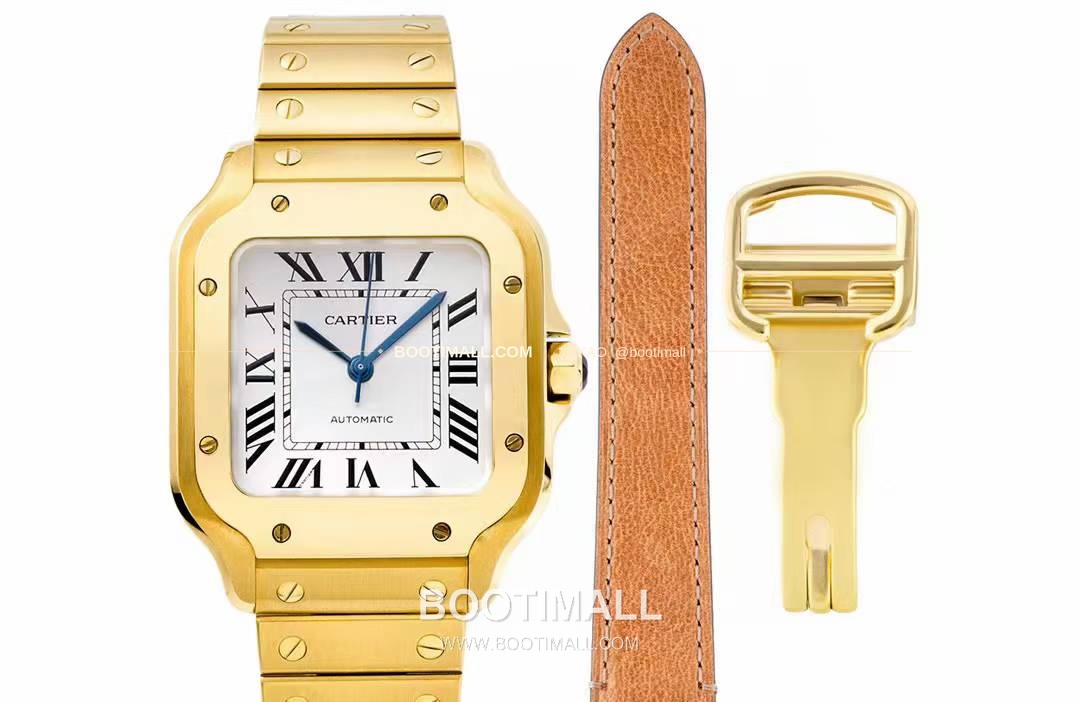 까르띠에 산토스 드 까르띠에 스틸 화이트로만다이얼 오토매틱 Cartier Santos de Cartier Steel White Roman Dial Automatic 35.1mm 1