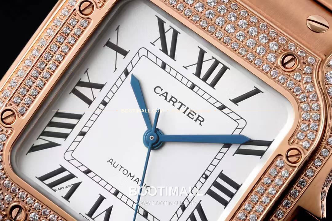 까르띠에 산토스 드 까르띠에 스틸 화이트로만다이얼 오토매틱 Cartier Santos de Cartier Steel White Roman Dial Automatic 35.1mm 2