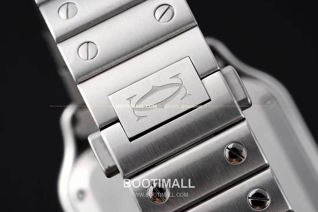 까르띠에 산토스 드 까르띠에 스틸 화이트로만다이얼 오토매틱 Cartier Santos de Cartier Steel White Roman Dial Automatic 35.1mm 8