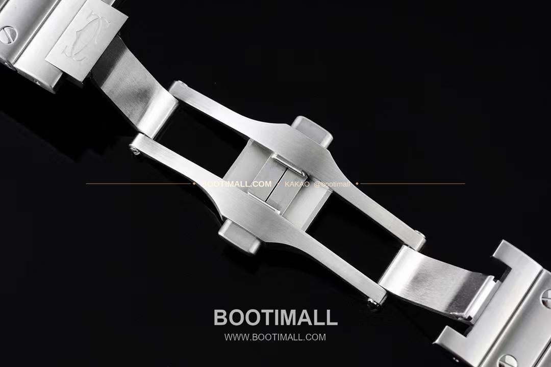 까르띠에 산토스 드 까르띠에 스틸 화이트로만다이얼 오토매틱 Cartier Santos de Cartier Steel White Roman Dial Automatic 35.1mm 9