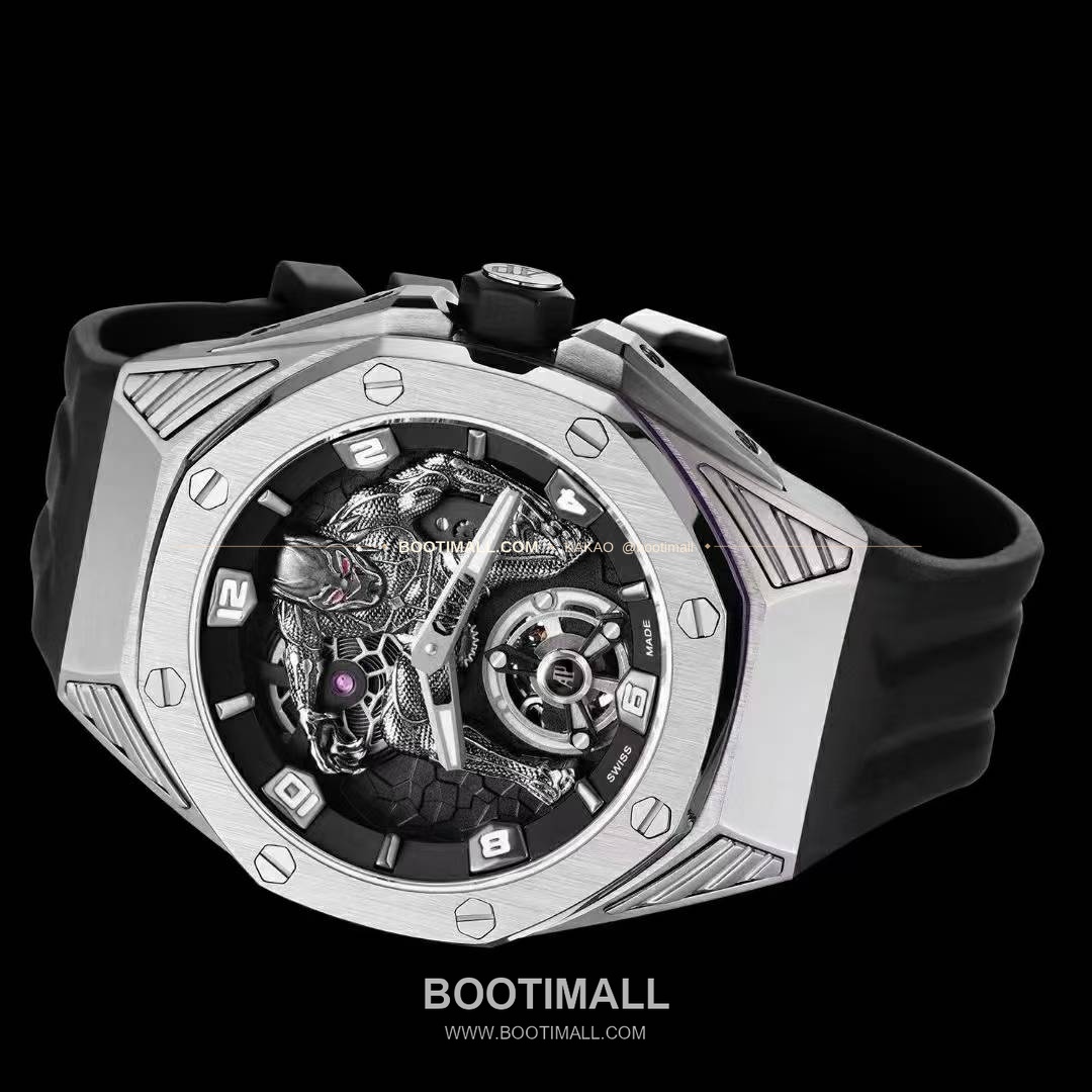 오데마피게 로열오크 컨셉 블랙팬서 스켈레톤 플로팅 투르비옹 수동 Audemars Piguet Royal Oak Concept Black Panther Floating Tourbillon Manual 26620 42mm 3