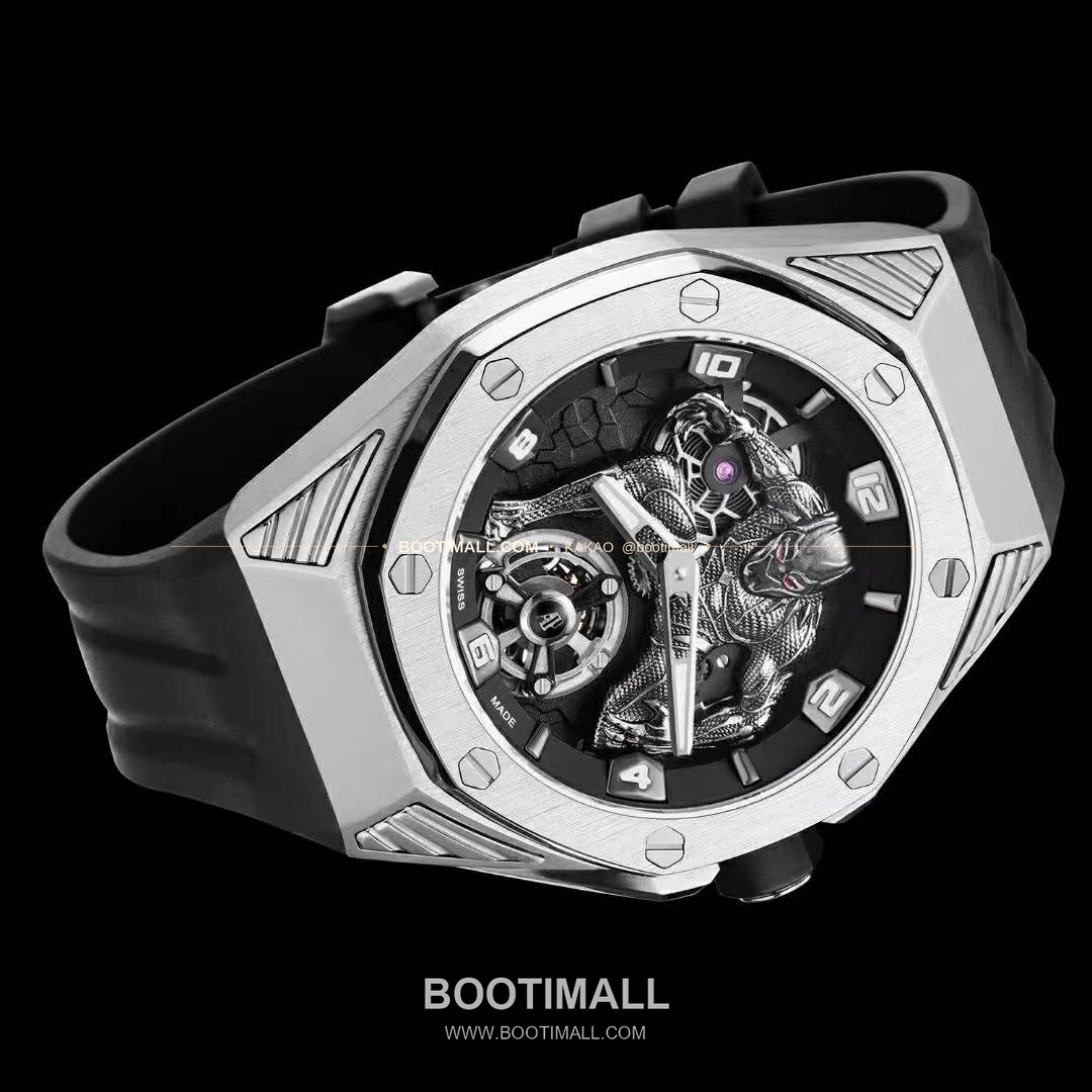 오데마피게 로열오크 컨셉 블랙팬서 스켈레톤 플로팅 투르비옹 수동 Audemars Piguet Royal Oak Concept Black Panther Floating Tourbillon Manual 26620 42mm 4