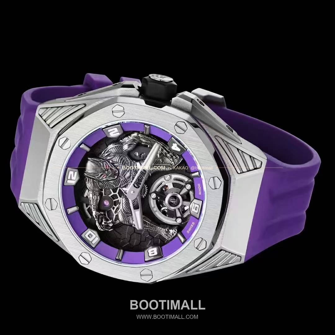 오데마피게 로열오크 컨셉 블랙팬서 스켈레톤 플로팅 투르비옹 수동 Audemars Piguet Royal Oak Concept Black Panther Floating Tourbillon Manual 26620 42mm 4