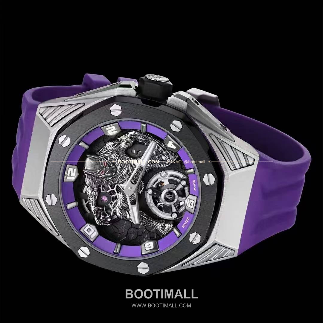 오데마피게 로열오크 컨셉 블랙팬서 스켈레톤 플로팅 투르비옹 수동 Audemars Piguet Royal Oak Concept Black Panther Floating Tourbillon Manual 26620 42mm 3