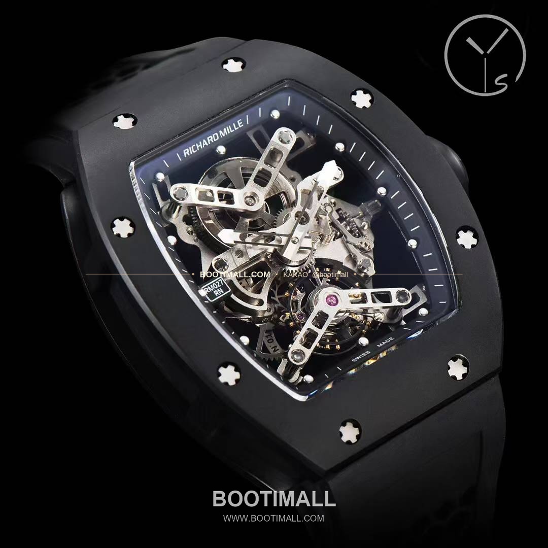 리차드밀 RM027 티타늄 스켈레톤 투르비옹 수동 Richard Mille RM027 Titanium Skeleton Tourbillon Manual 43x50mm 2
